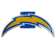Los Angeles Chargers Large Hitch Cover Class II and Class III Metal Plugs